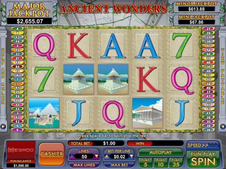 Ancient Wonders Logo