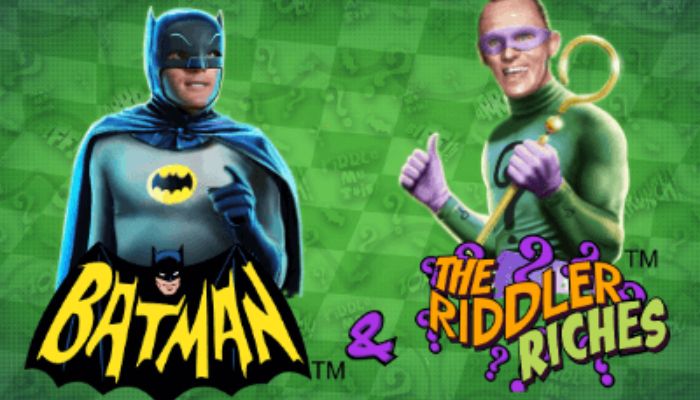 Batman & The Riddler Riches slot game logo
