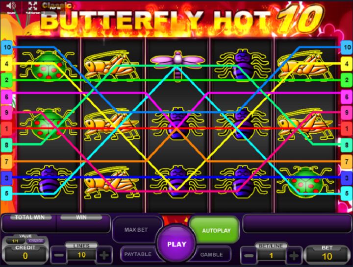 Butterfly Hot 10 Logo