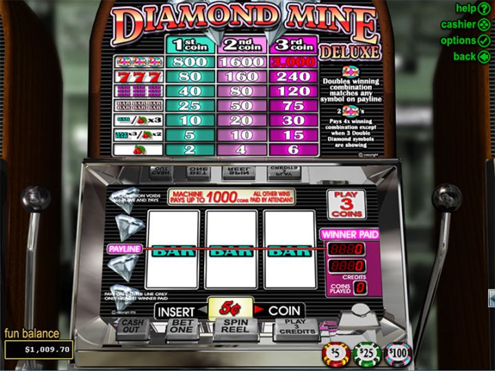 Diamond Mine Deluxe Logo