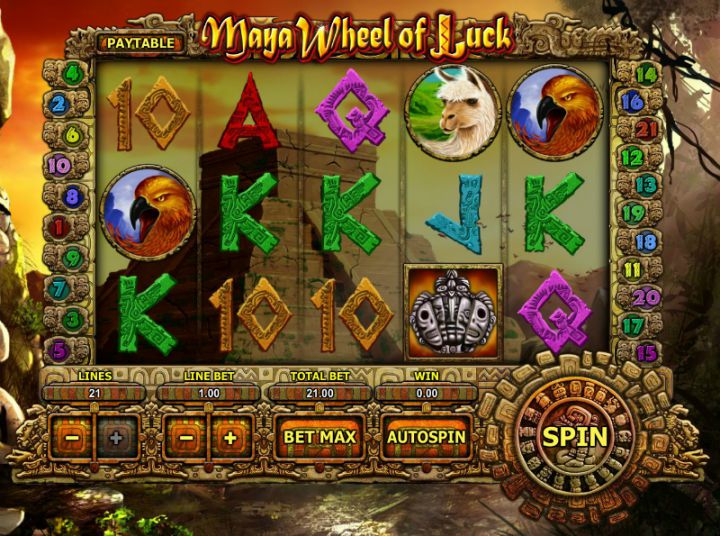 Maya Wheel of Luck Logo