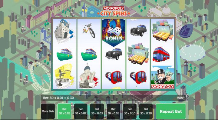 Monopoly City Spins Logo