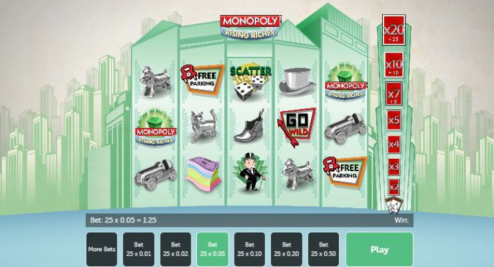 Monopoly Rising Riches Logo