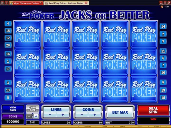 Reel Play Poker Jacks or Better Logo