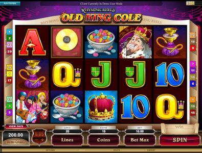 Rhyming Reels Old King Cole Game