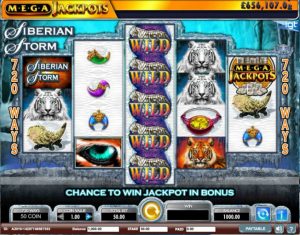 Siberian Storm Mega Jackpots Game