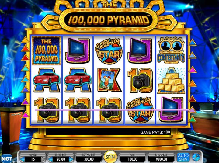 The 100,000 Pyramid Logo