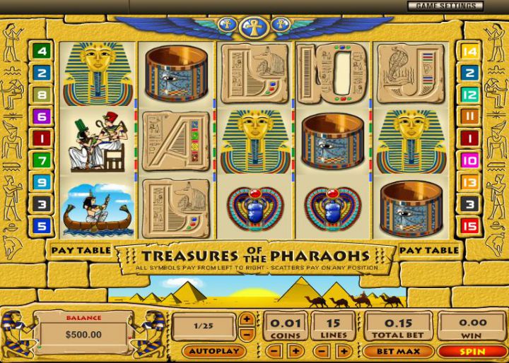 Treasures of the Pharaohs Logo