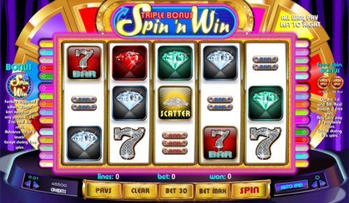 Triple Bonus Spin ‘n Win Game