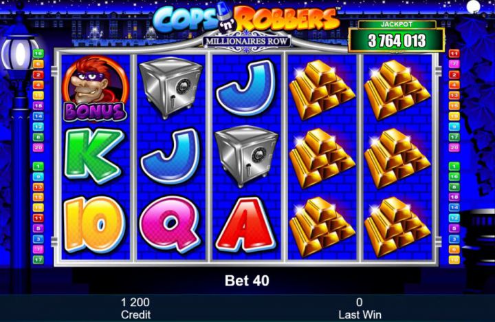 Cops ‘n’ Robbers Millionaires Row Logo