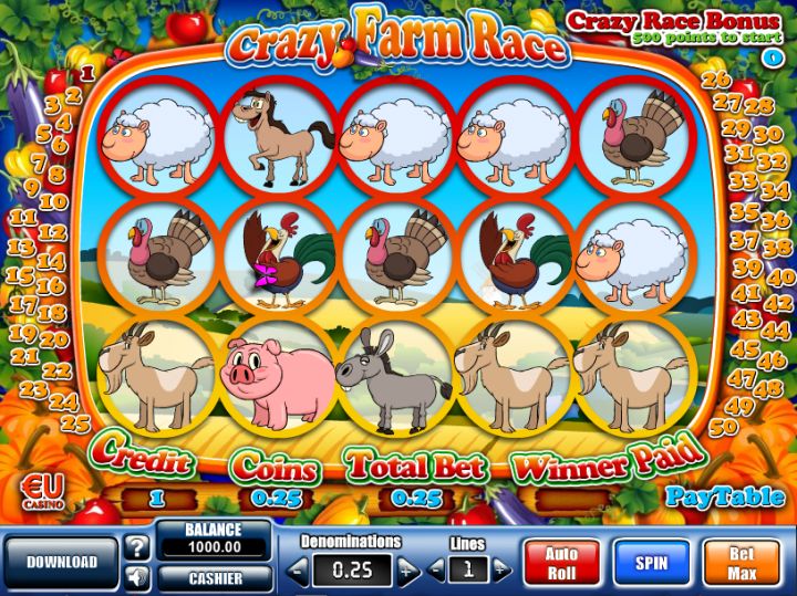 Crazy Farm Race Logo