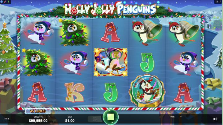 Holly Jolly Penguins Logo