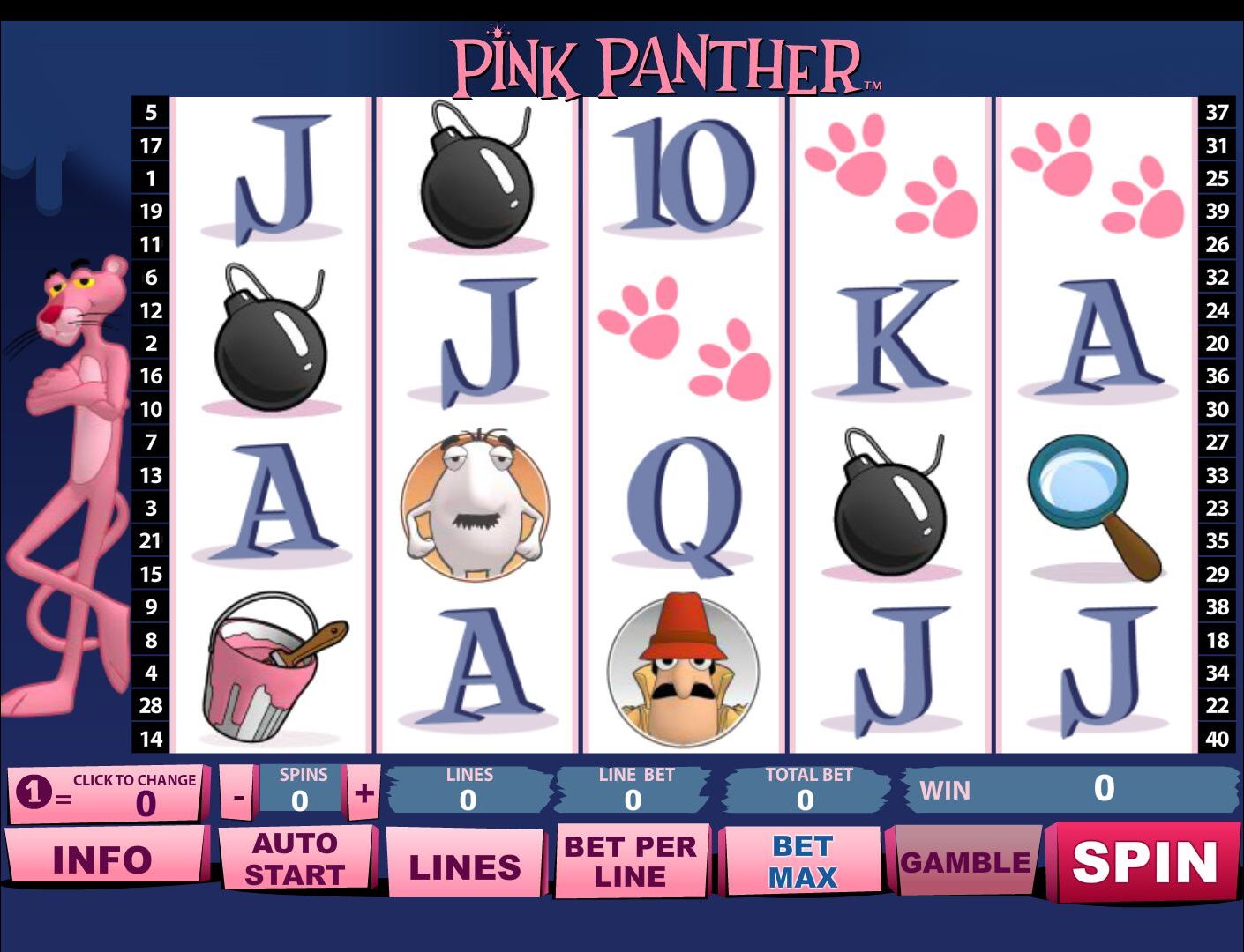 Pink Panther Slot Game