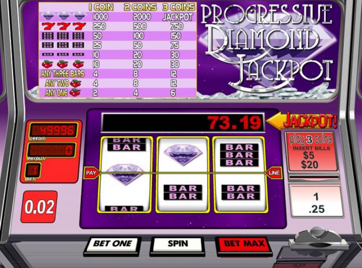 Progressive Diamond Jackpot Logo