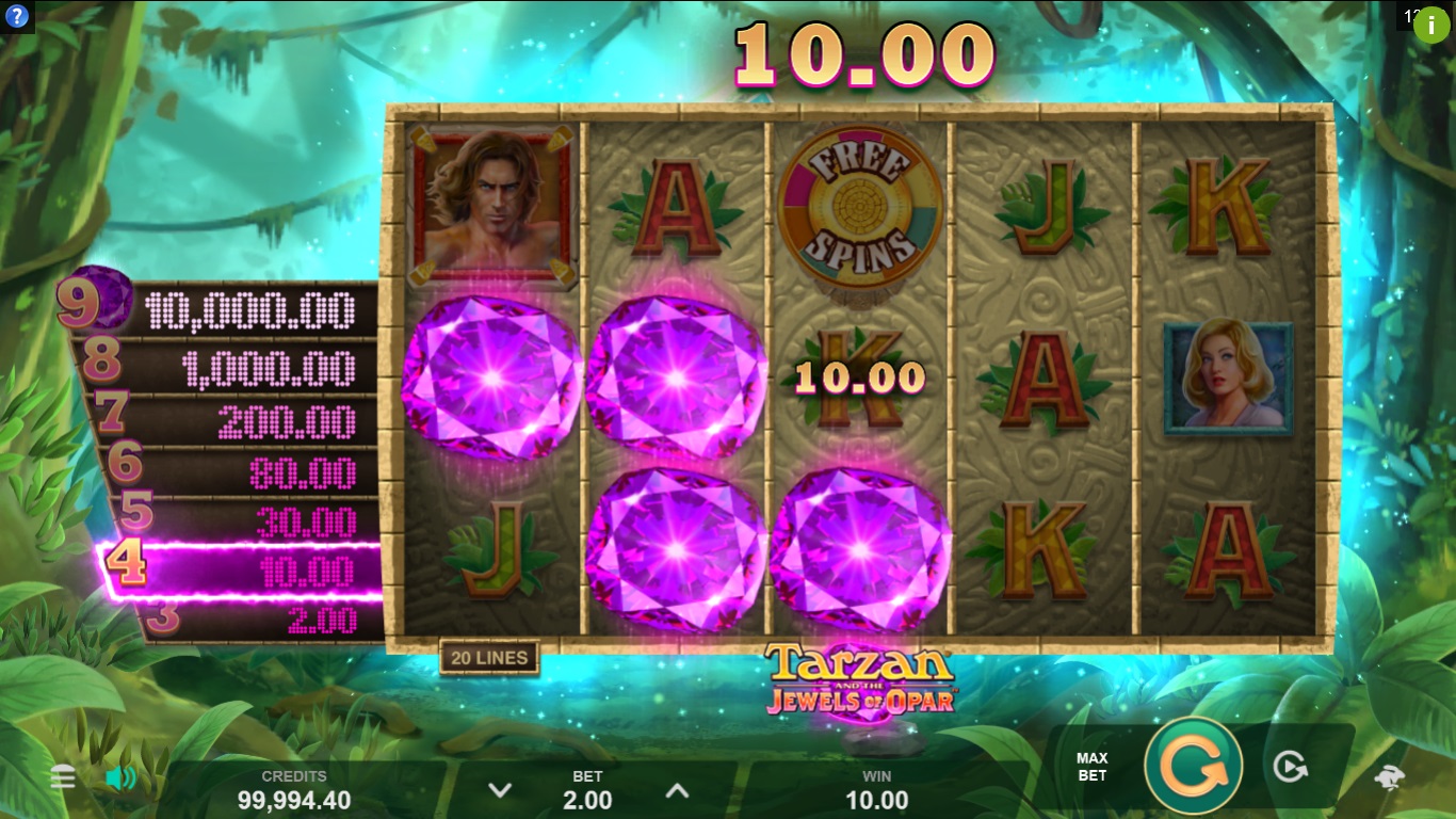 Tarzan and the Jewels of Opar Slot