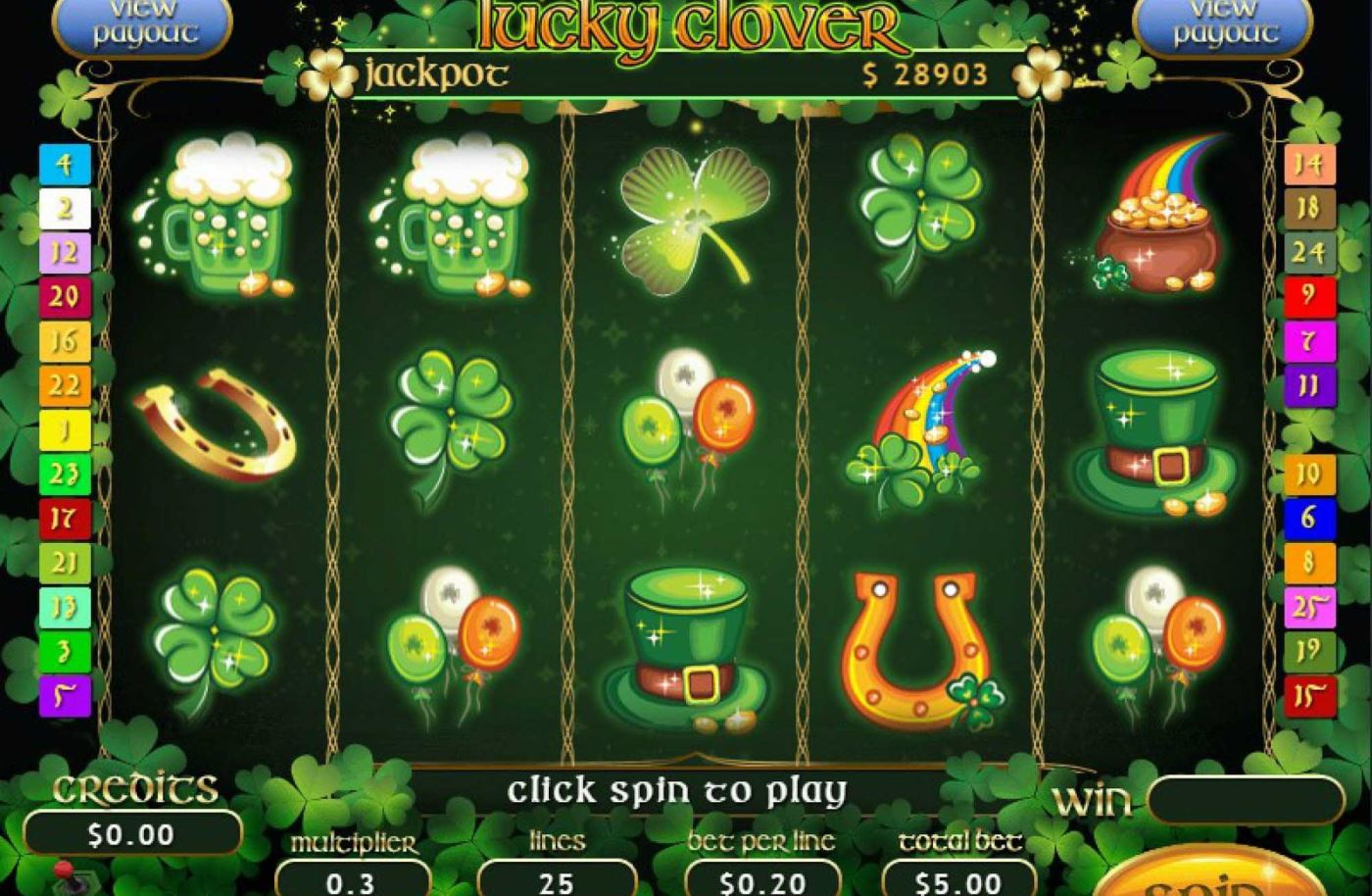 Lucky Clover Progressive Slot Game