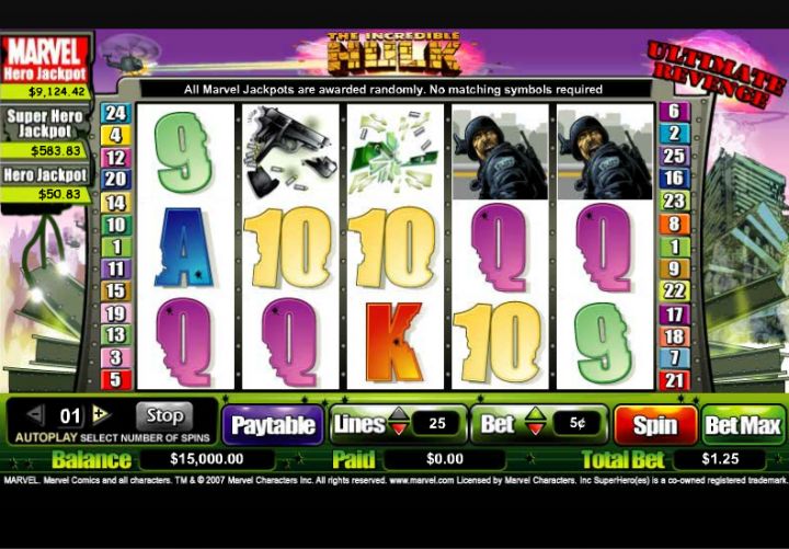 The Incredible Hulk Ultimate Revenge Slot