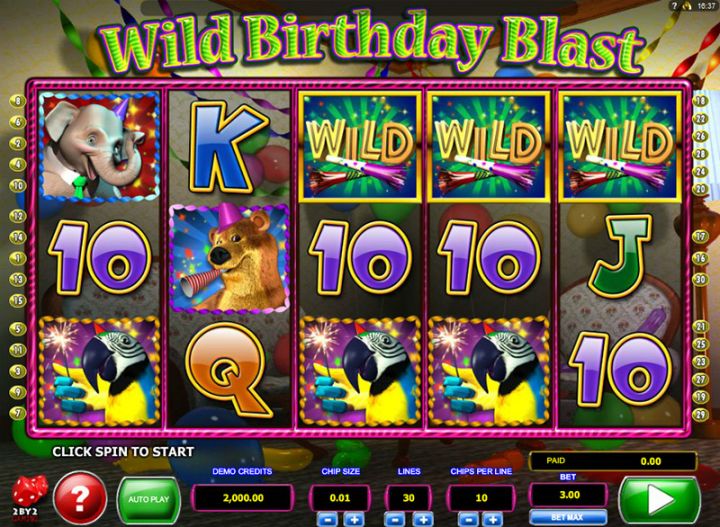 Wild Birthday Blast Logo