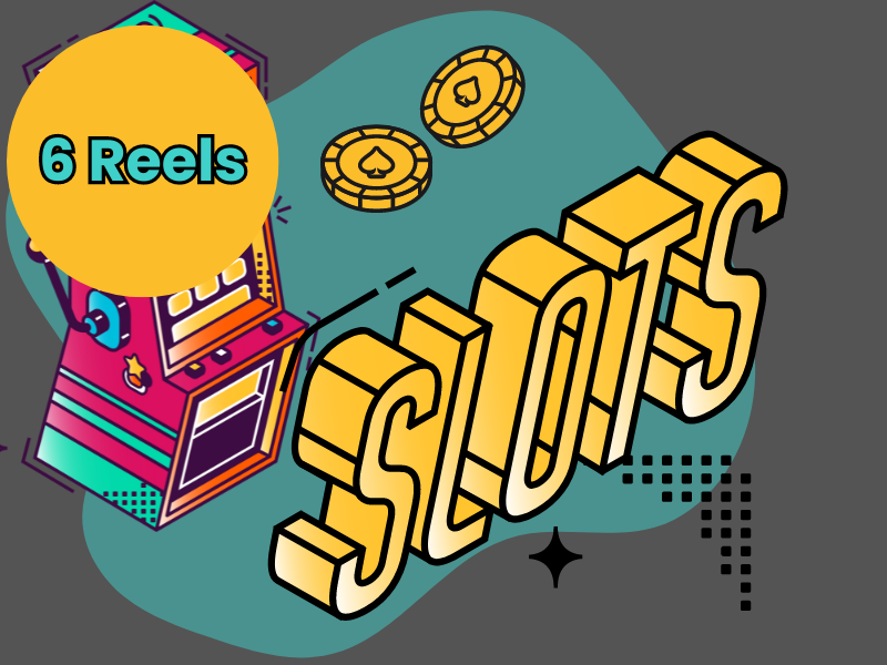 6 reels slots sharpgambler theme image